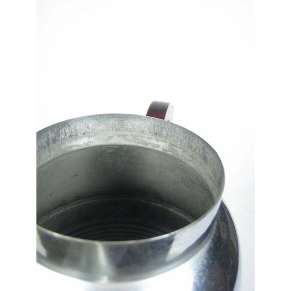 Vintage Art Deco Chrome Cocktail Pitcher Bakelite Shaker Barware Decor 12 in - Picture 12 of 16